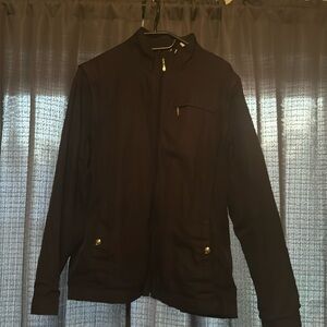 Full Black Windbreaker